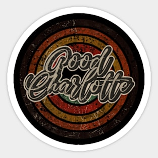 GC vintage design on top Sticker